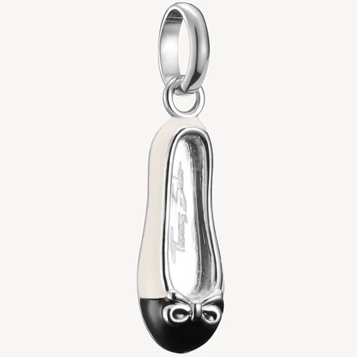 Thomas Sabo Connect ezüst fehér balerina cipő charm - CC1245-007-14