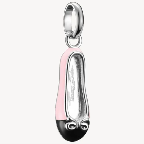 Thomas Sabo Connect ezüst rózsaszín balerina cipő charm - CC1245-007-9