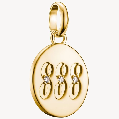 Thomas Sabo Connect sárga arany angyalszám 888 charm - CC1255-414-14