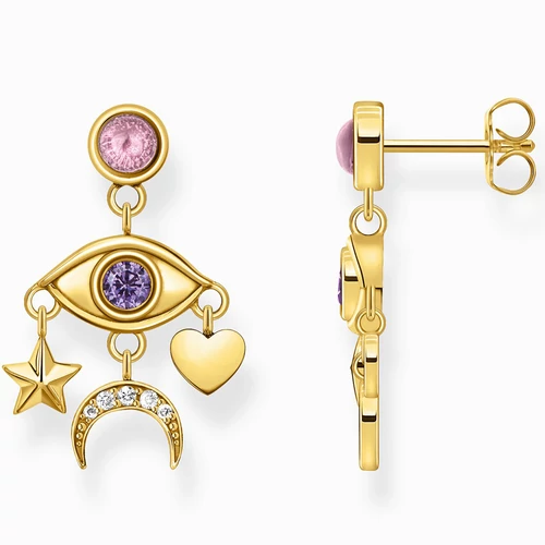 Thomas Sabo aranyozott szem függő fülbevaló - H2272-414-7