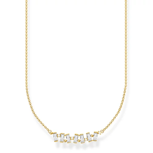 Thomas Sabo sárga arany csillogó cirkónia nyaklánc - KE2095-414-14-L45V