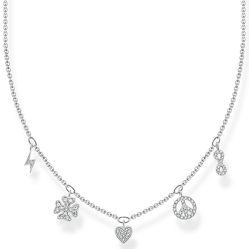 Thomas Sabo ezüst végtelen & szív & peace nyaklánc - KE2123-051-14-L42V
