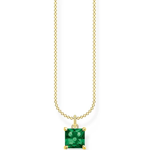 Thomas Sabo nyaklánc zöld köves medállal - KE2156-472-6-L45V