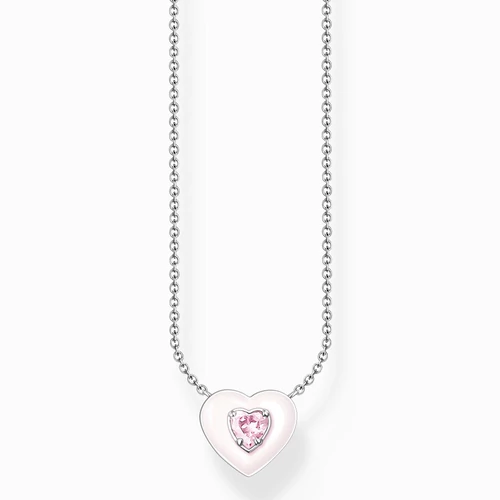 Thomas Sabo rózsaszín szív nyaklánc - KE2184-041-9-L45v