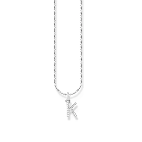 Thomas Sabo ezüst nyaklánc "K" betű medállal - KE2250-051-14-L45V