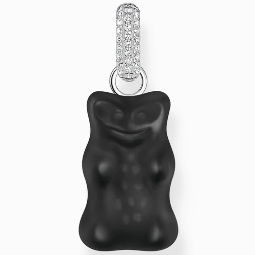 Thomas Sabo x HARIBO nagy fekete gumimaci charm - PE967-052-11