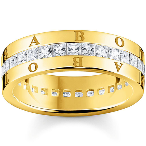 Thomas Sabo pavé gyűrű fehér kövekkel - TR2361-414-14-56