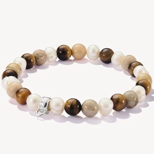 Thomas Sabo ekrü gyöngyös karkötő - X0293-014-7-L17