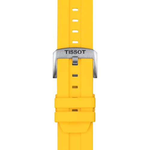 Tissot sárga szilikon óraszíj 22 mm