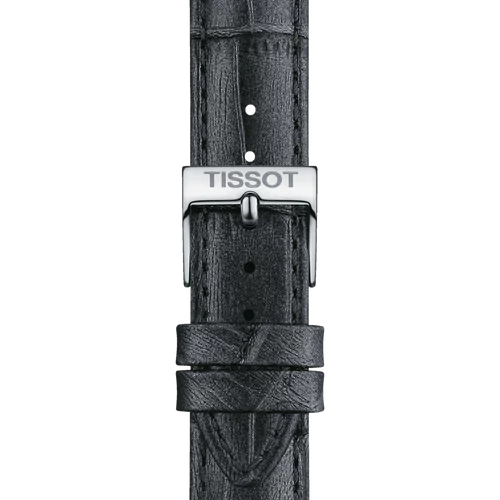 Tissot sötétszürke bőr óraszíj 16 mm