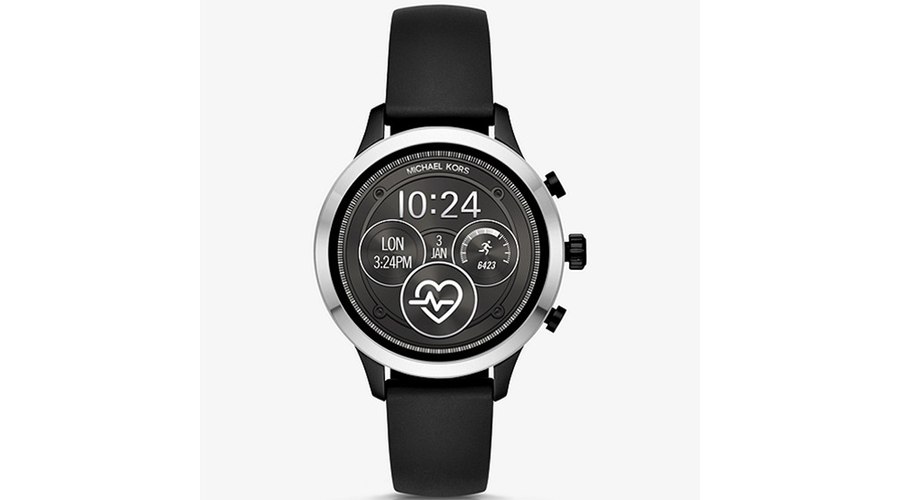 Michael Kors okosóra MKT5049 Runway Divat órák Angyalszárnyas bőr női karkötő óra, fekete Arany, ezüst, n